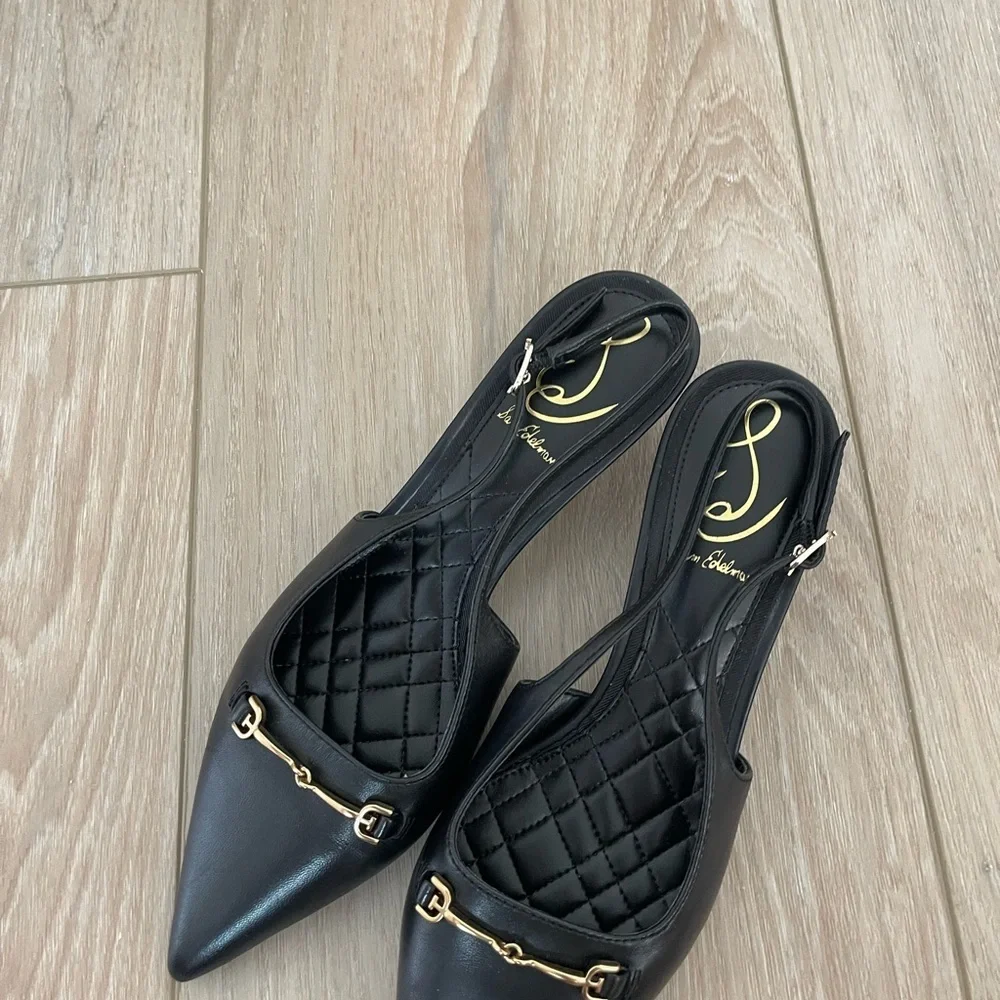 Sam Edelman Elegant Black Slingback Heels